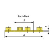 Mehrfachplatte PM zu Rohrschellen Standard-Baureihe